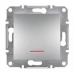 EPH1400161 Выключатель с подсветкой Asfora IP20. Цвет Алюминий