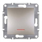 EPH1400169 Вимикач з підсвіткою Asfora IP20. Колір Бронза