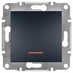 EPH1400171 Выключатель с подсветкой Asfora IP20. Цвет Антрацит