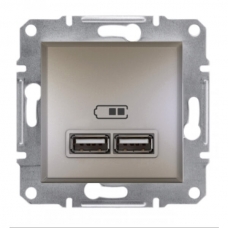 EPH2700269 USB-розетка Asfora 2.1 A (2 входа). Цвет Бронза