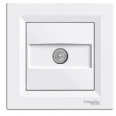 EPH3200121 TV розетка концевая 1 dB Asfora. Цвет Белый