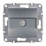 EPH3200262 TV розетка проходная 4 dB Asfora. Цвет Сталь