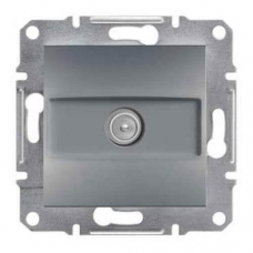 EPH3200162 TV розетка концевая 1 dB Asfora. Цвет Сталь