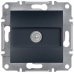 EPH3200271 TV розетка проходная 4 dB Asfora. Цвет Антрацит