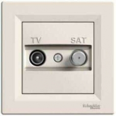 EPH3400123 Розетка TV-SAT концевая 1 dB Asfora. Цвет Кремовый