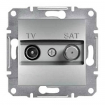 EPH3400161 Розетка TV-SAT концевая 1 dB Asfora. Цвет Алюминий
