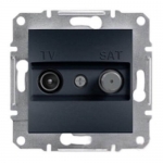 EPH3400171 Розетка TV-SAT концевая 1 dB Asfora. Цвет Антрацит