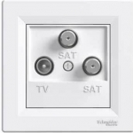 EPH3600121 Розетка TV-SAT-SAT концевая 1 dB Asfora. Цвет Белый