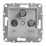 EPH3600161 Розетка TV-SAT-SAT концевая 1 dB Asfora. Цвет Алюминий