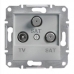 EPH3600161 Розетка TV-SAT-SAT концевая 1 dB Asfora. Цвет Алюминий