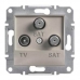 EPH3600169 Розетка TV-SAT-SAT концевая 1 dB Asfora. Цвет Бронза