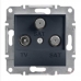 EPH3600171 Розетка TV-SAT-SAT концевая 1 dB Asfora. Цвет Антрацит