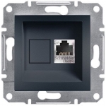EPH5000171 Розетка компьютерная экранированная кат.5е STP Asfora. Цвет Антрацит
