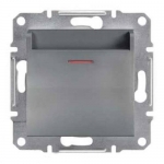 EPH6200162 Карточный выключатель Asfora IP20. Цвет Сталь