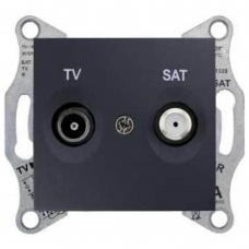 Розетка ТV/SAT концевая 1 dB Sedna. Цвет Графит (SDN3401670)