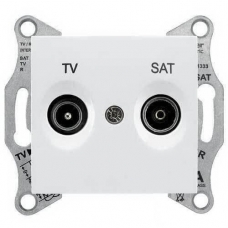 Розетка ТV/SAT прохідна 4 dB Sedna. Колір Білий (SDN3401921)