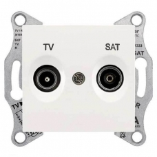 Розетка ТV/SAT проходная 4 dB Sedna. Цвет Слоновая кость (SDN3401923)