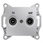 SDN3401960 Розетка ТV/SAT проходная 4 dB Sedna. Цвет Алюминий
