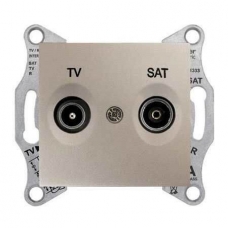 Розетка ТV/SAT проходная 4 dB Sedna. Цвет Титан (SDN3401968)