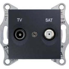 Розетка ТV/SAT проходная 4 dB Sedna. Цвет Графит (SDN3401970)