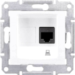 SDN4500121 Компьютерная розетка STP RJ45 кат.5e экранированная Sedna. Цвет Белый