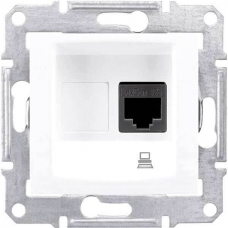 Компьютерная розетка STP RJ45 кат.5e экранированная Sedna. Цвет Белый (SDN4500121)