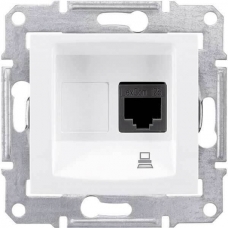 Компьютерная розетка STP RJ45 кат.5e экранированная Sedna. Цвет Слоновая кость (SDN4500123)