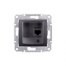 Компьютерная розетка STP RJ45 кат.6e экранированная Sedna. Цвет Графит (SDN4900170)
