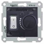 SDN6000370 Термостат для теплого пола 10А серии Sedna. Цвет Графит